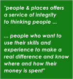 "People & Places work closely with each Project Management Team to ensure that your volunteer placement is as rewarding as possible, both for you, and the projects on which you work."