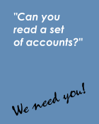 Can you read a set of accounts? We Need You!